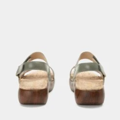 Bailee Woven Sage Sandal -Shoes Shop BAI 6132 S3