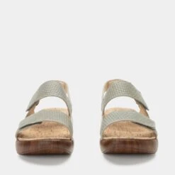 Bailee Woven Sage Sandal -Shoes Shop BAI 6132 S5