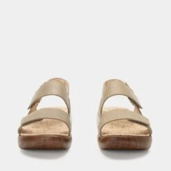 Bailee Woven Taupe Sandal -Shoes Shop BAI 6163 S5