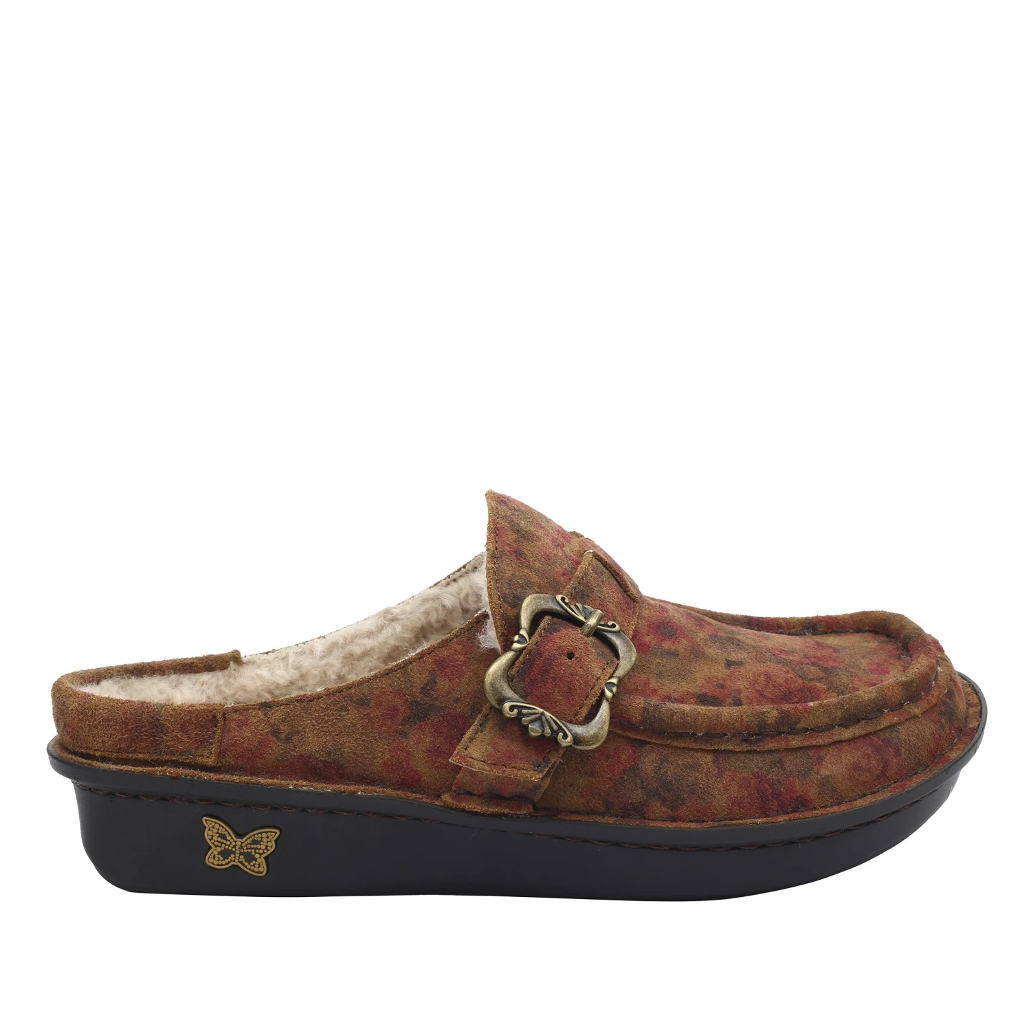 Shoes Brigid Cognac & Roses Clog 3 Shoes Brigid Cognac & Roses Clog - Image 3
