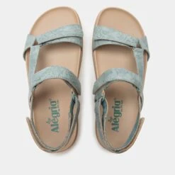 Henna Aged Denim Sandal -Shoes Shop HEN 6138 S4