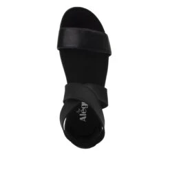 Lucia Black Sandal 8 Lucia Black Sandal -Shoes Shop LUC 601 S4