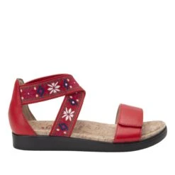 Lucia Red Sandal -Shoes Shop LUC 7764 S2