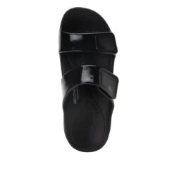 Orbyt Black Gloss Sandal -Shoes Shop ORB 7441 S4