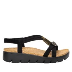 Roz Casual Black Sandal -Shoes Shop ROZ 7431 S2