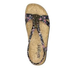 Roz Charm Black Sandal -Shoes Shop ROZ 7554 S4