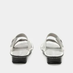 Victoriah Basketry White Sandal -Shoes Shop VIC 6113 S3