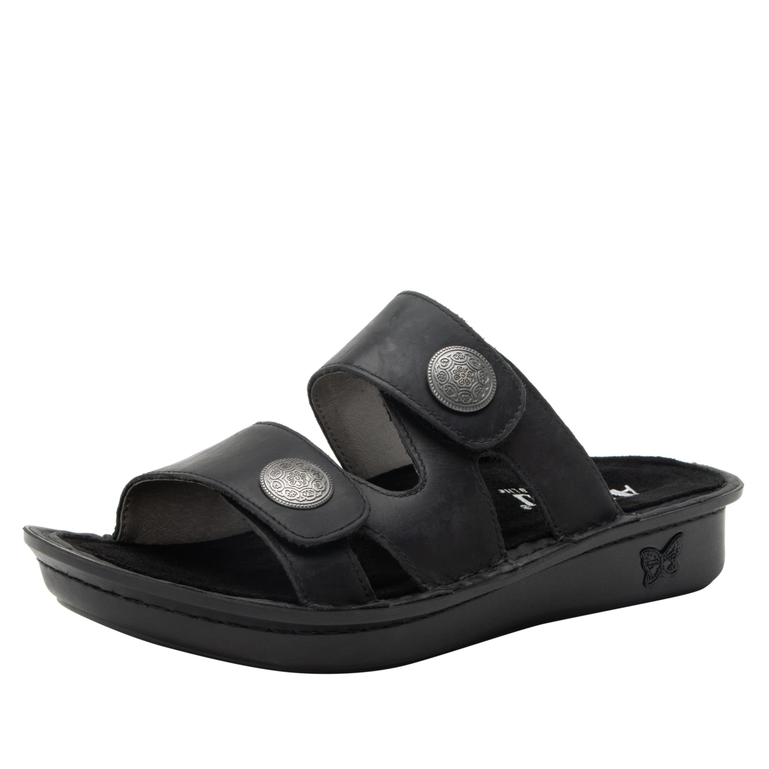 Violette Oiled Black Sandal 1 Violette Oiled Black Sandal