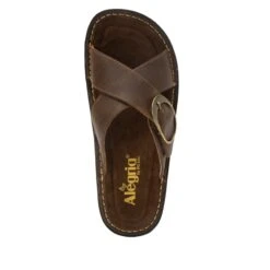 Vanya Oiled Brown Sandal -Shoes Shop VYA 7412 S4